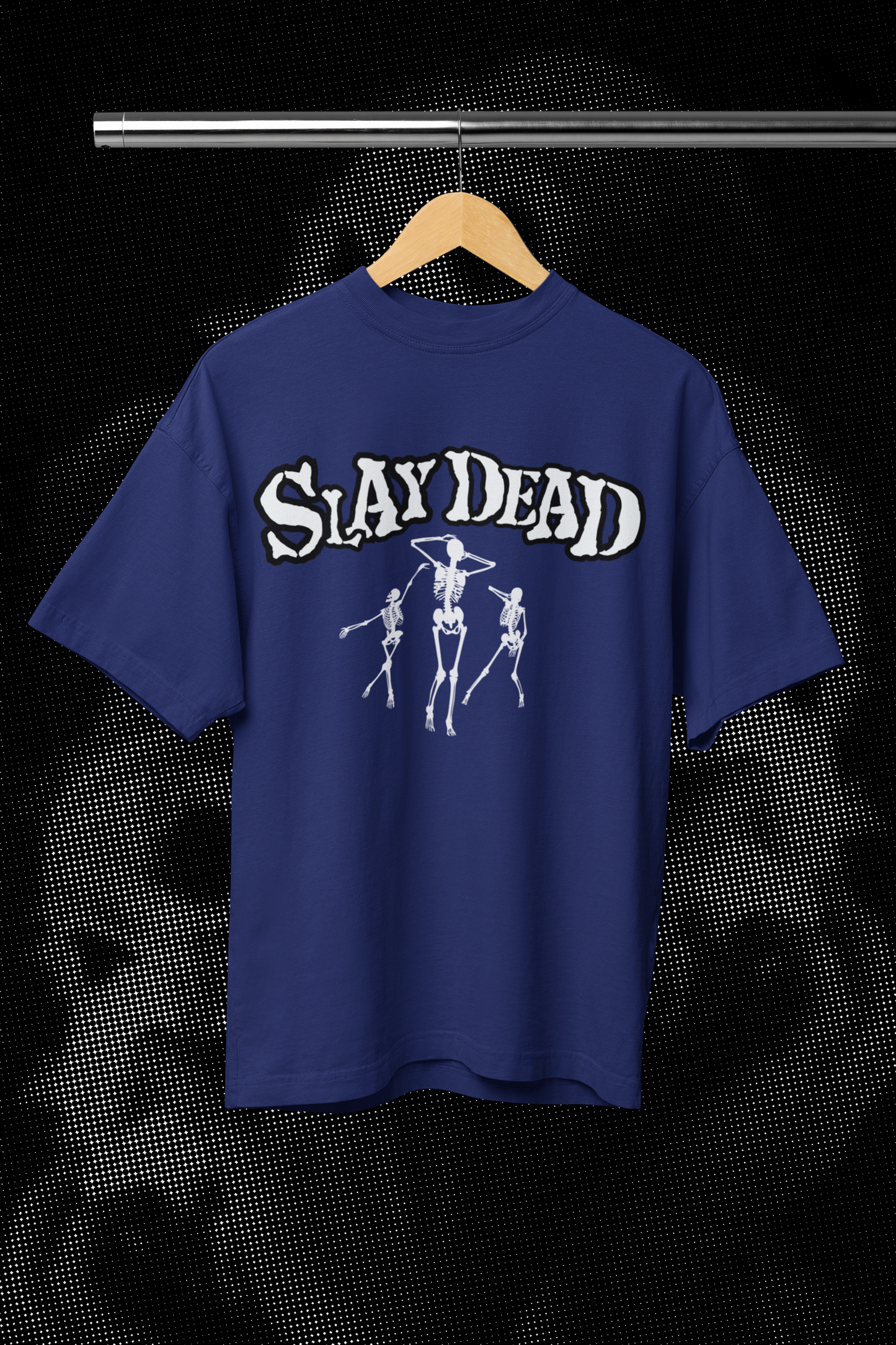 Slay Dead β Dancing Skeleton Oversized Tee π€π