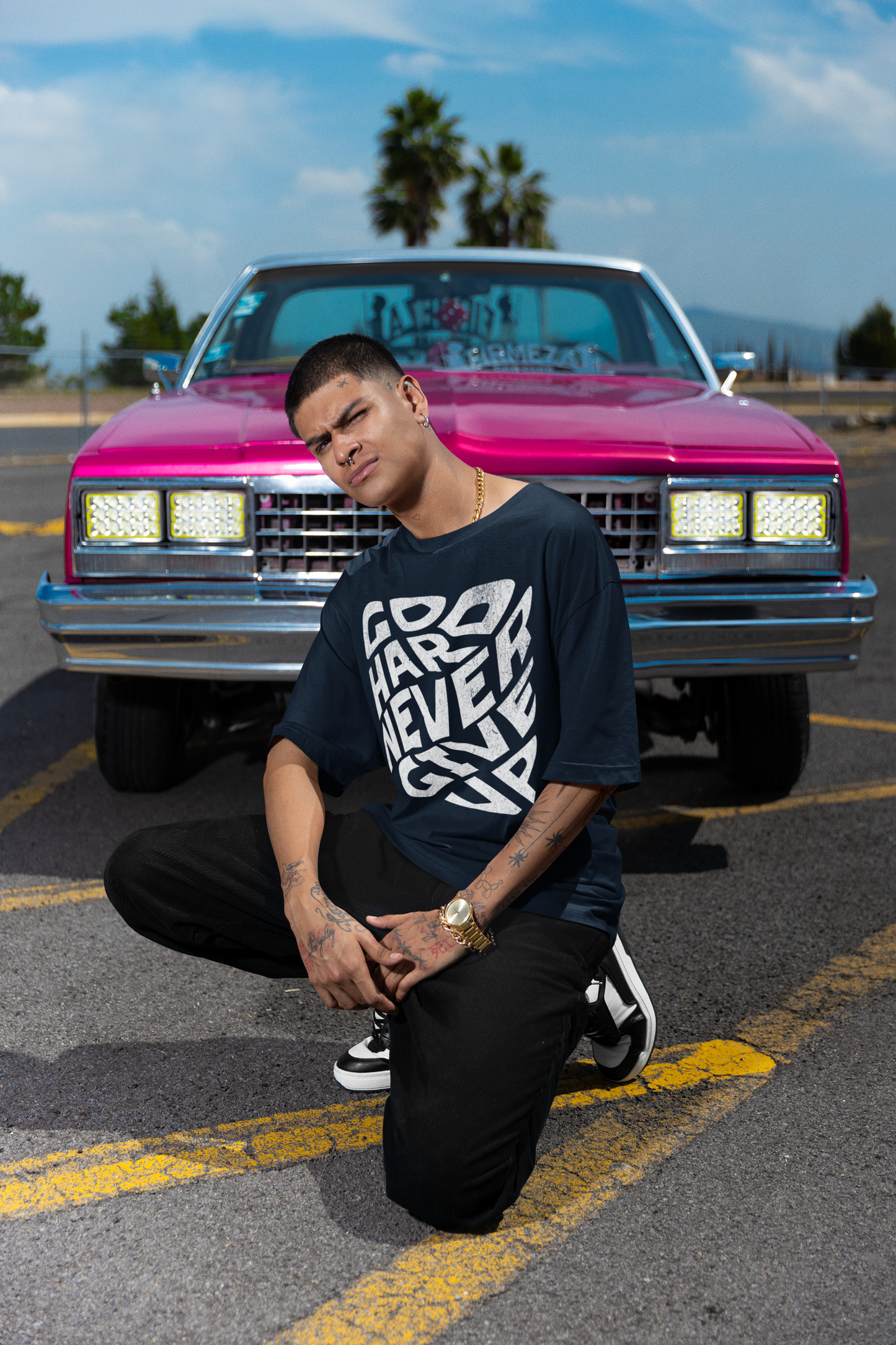 Go Hard, Never Give Up Tee πͺπ₯