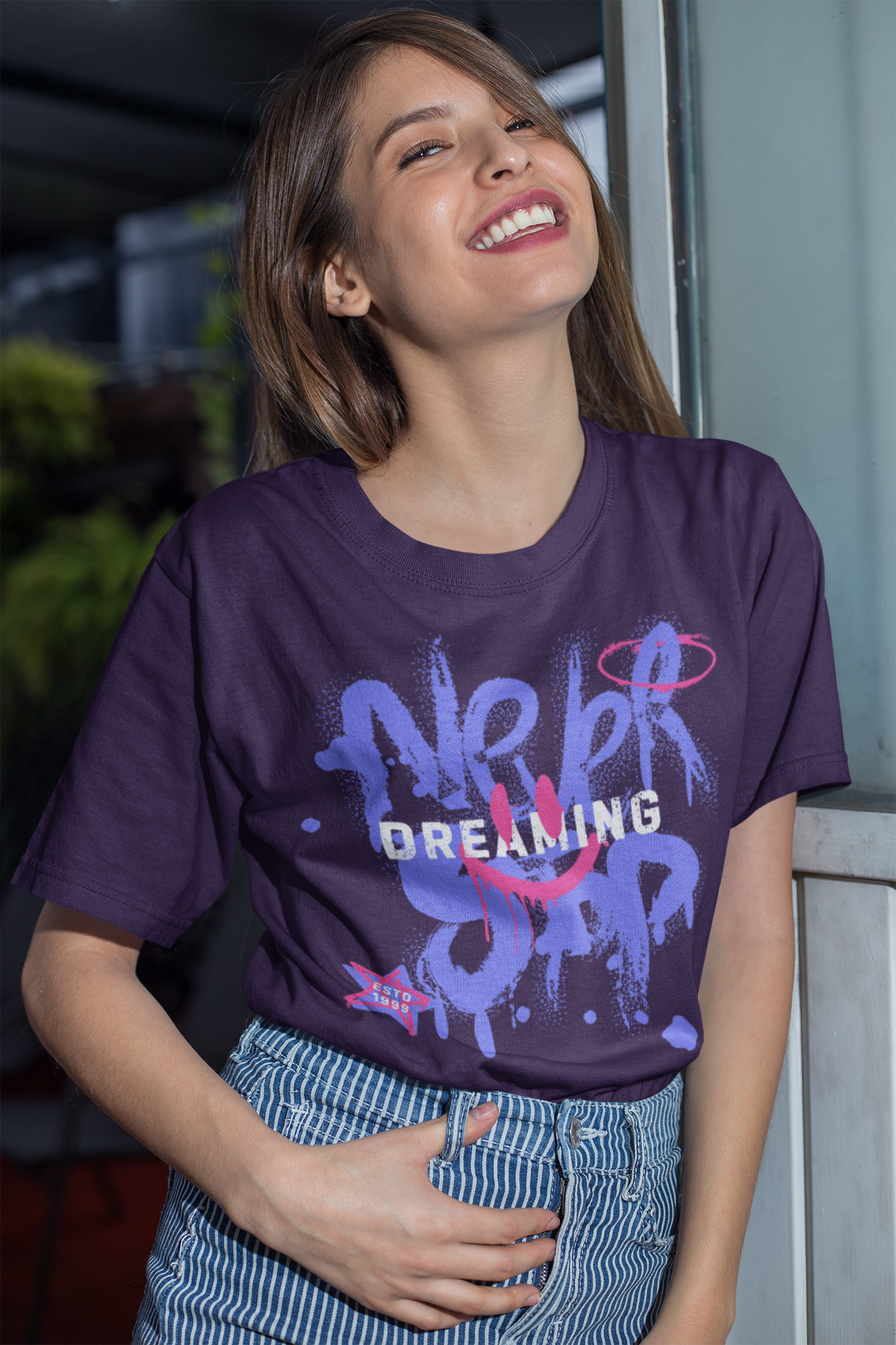 Never Stop Dreaming Urban Funk Oversized T-shirt