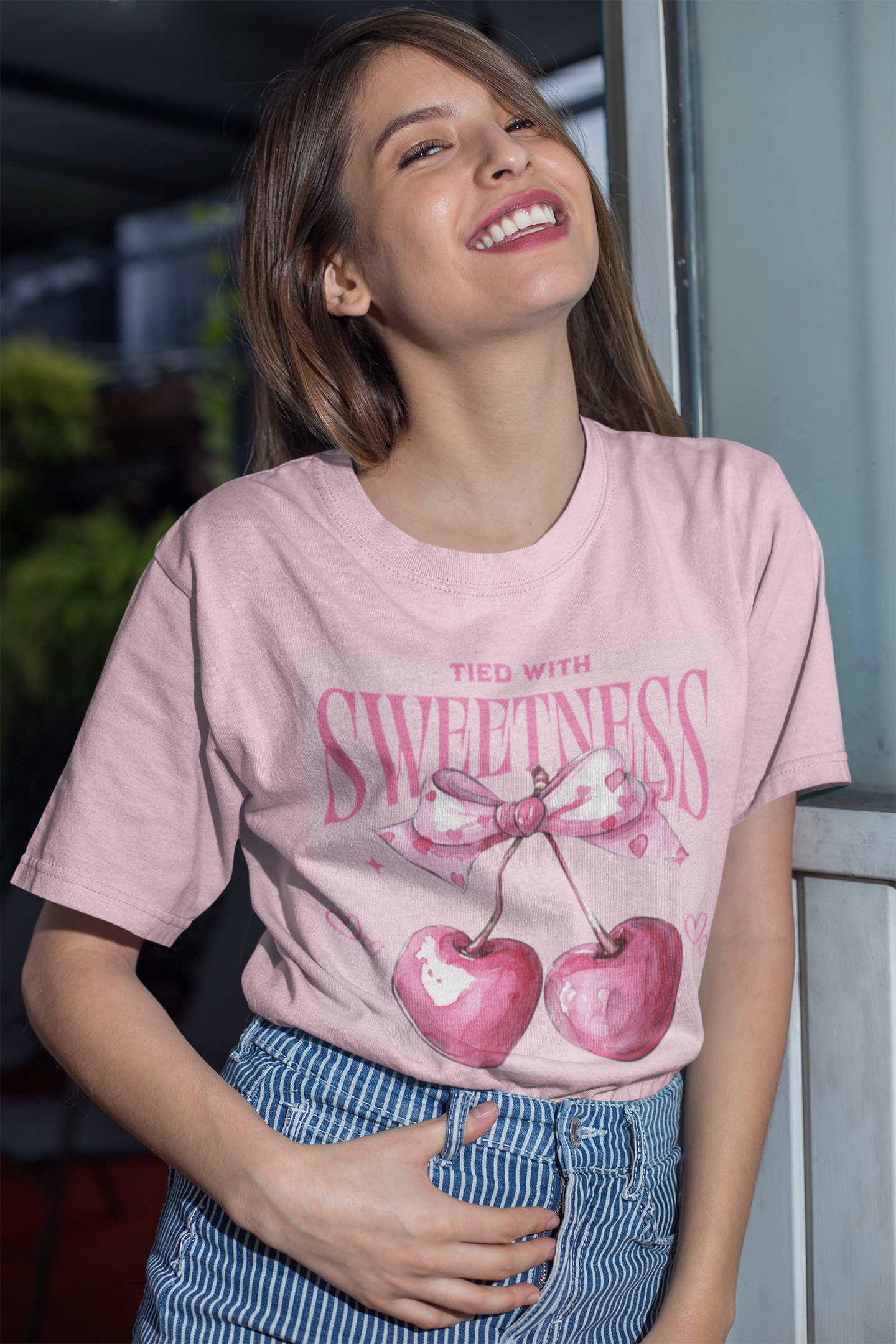 Tied With Sweetness Oversized Tee
