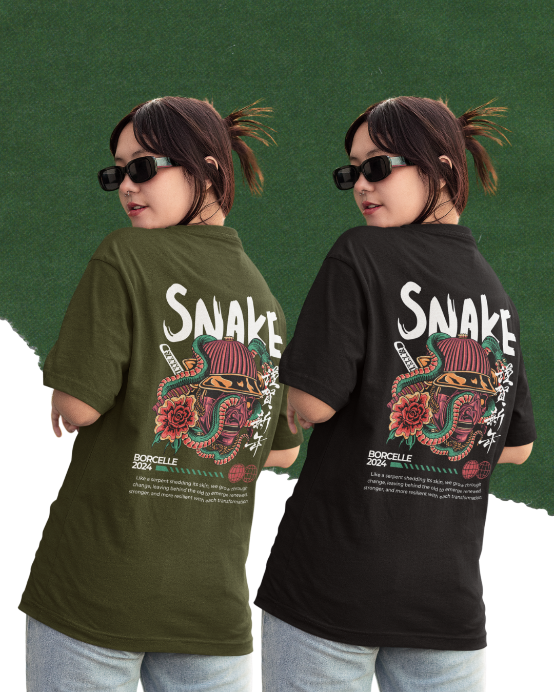 Snake Urban Funk Oversized T-shirt (F)