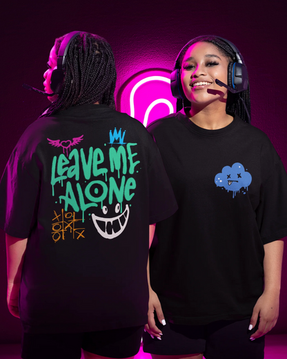 Leave Me Alone – Graffiti Oversized T-shirt