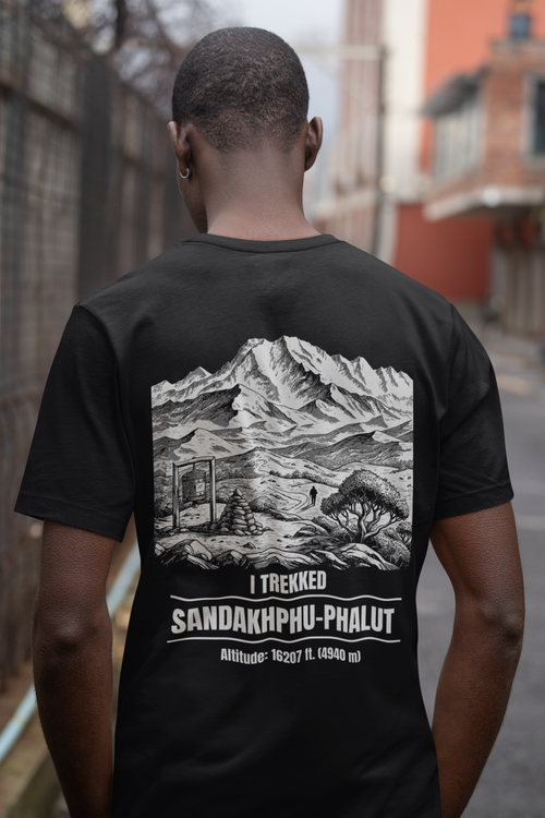 Sandakphu–Phalut – The Sleeping Buddha Trail Tee (11,950 ft)