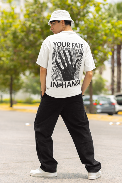 "FATE//HAND" Oversized Graphic Tee