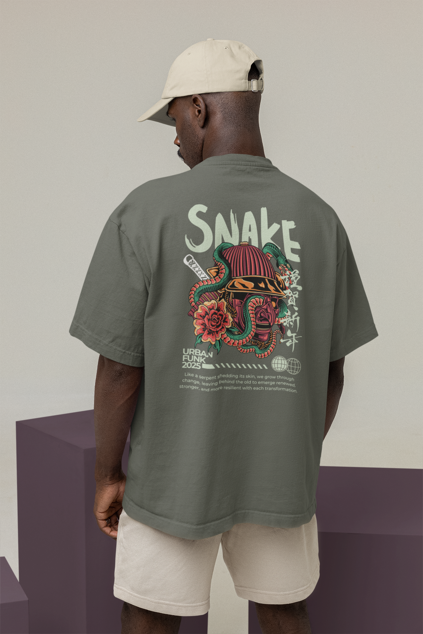 Snake Urban Funk Oversized T-shirt