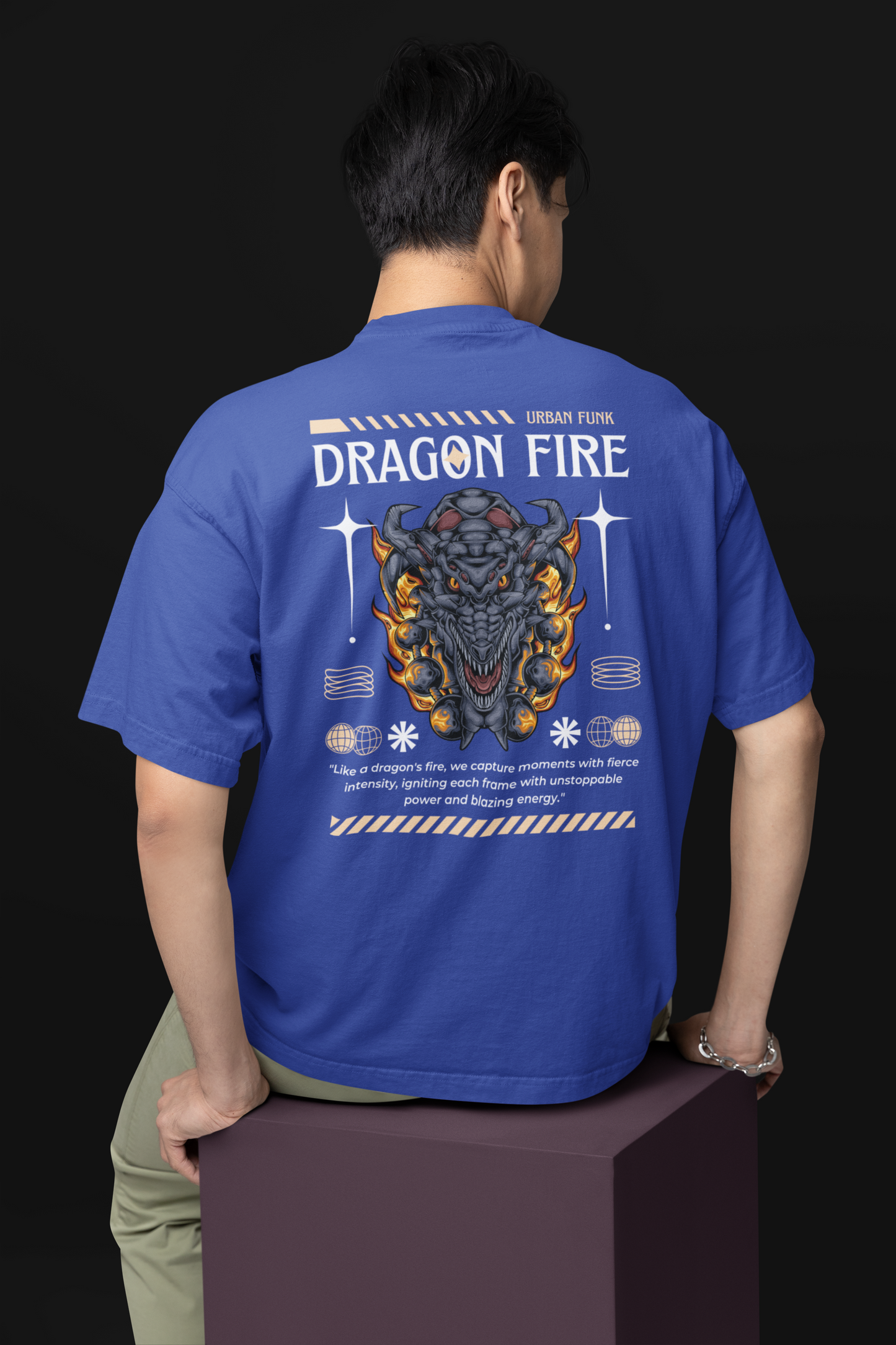 Dragon Fire Urban Funk Oversized T-shirt
