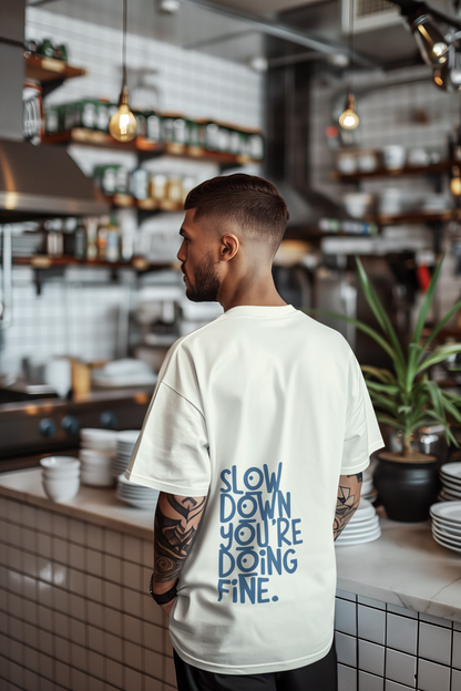 “Slow Down” Oversized Tee – Soft Reminder Series