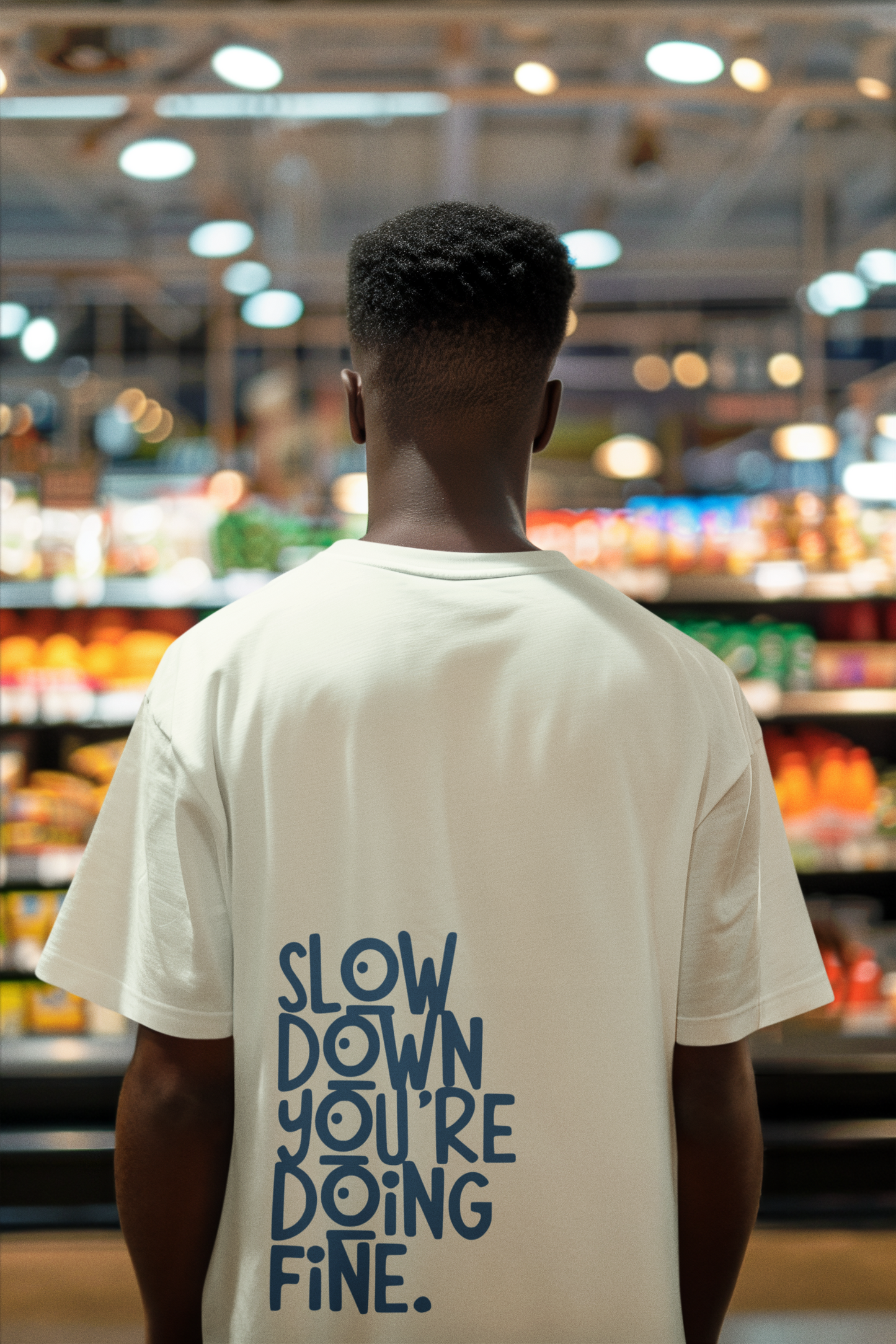 “Slow Down” Oversized Tee – Soft Reminder Series