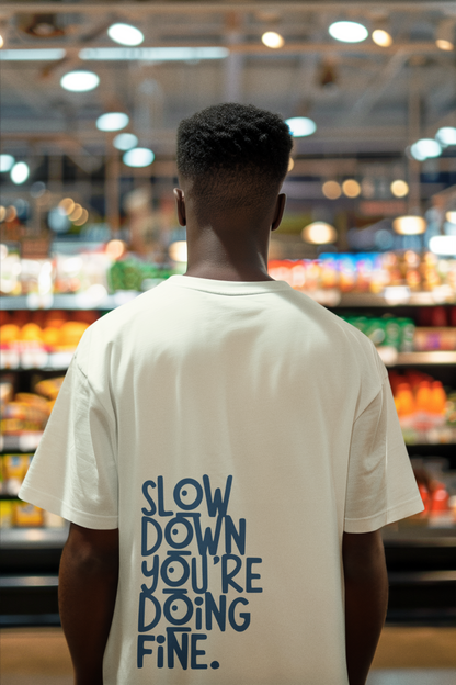 “Slow Down” Oversized Tee – Soft Reminder Series