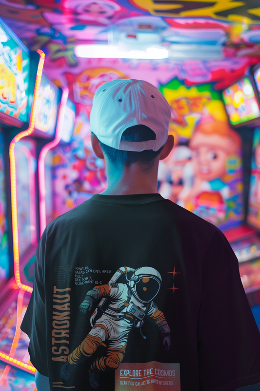 Cosmic Drifter Astronaut Oversized T-shirt