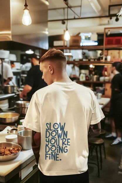 “Slow Down” Oversized Tee – Soft Reminder Series