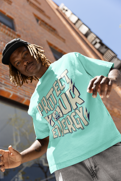 “Protect Your Energy” Oversized Graphic Tee