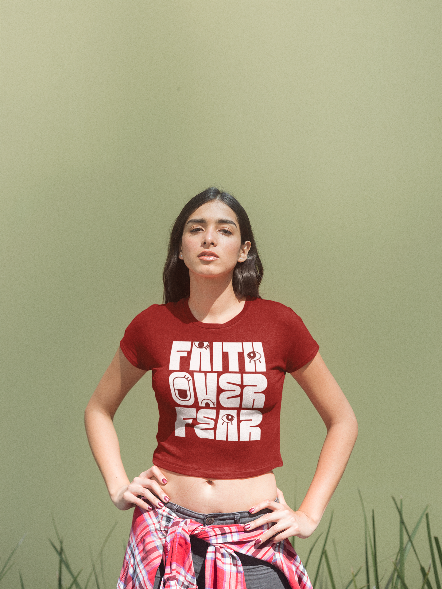 Faith over fear - Crop Top