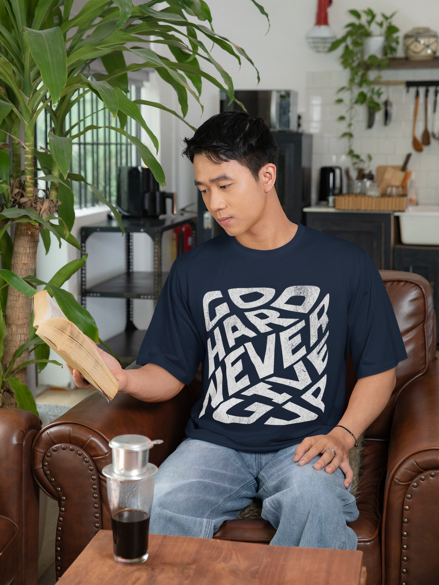 Go Hard, Never Give Up Tee 💪🔥