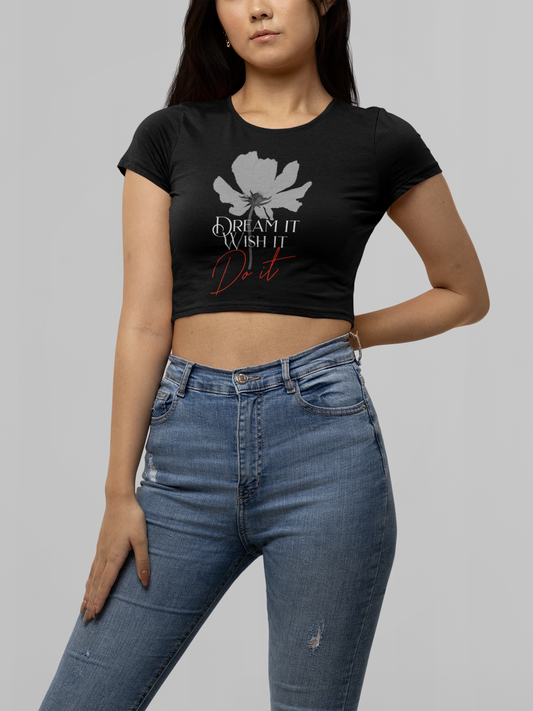 Dream It. Do It - Floral Crop Top