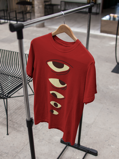 "All Eyes On You" Oversized Tee – Red Edition