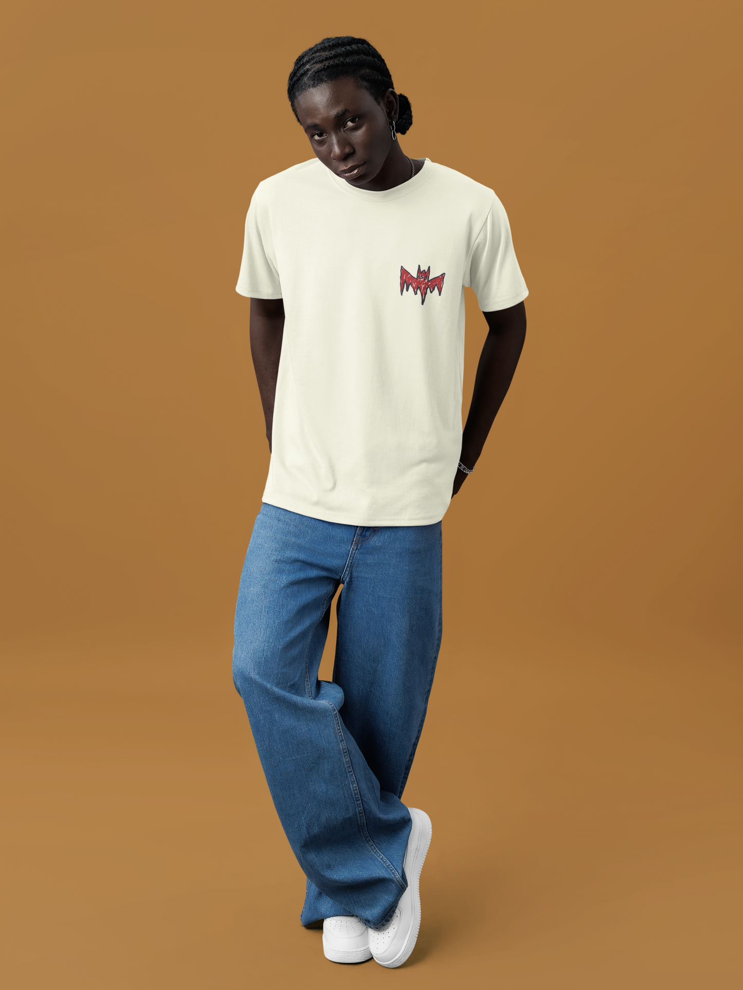 Street Graffiti Bat Oversized Tee